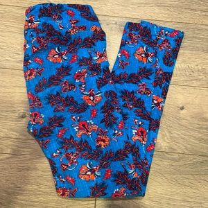 LuLaRoe OS floral leggings